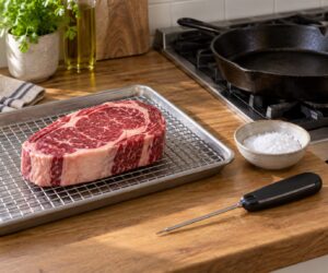 how to reverse sear a steak at home