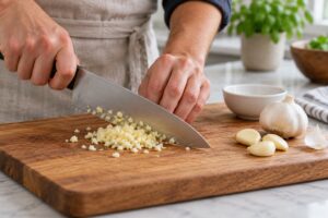how to mince garlic fast without a press