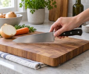 how to hold a chef knife correctly