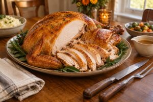how to carve a turkey at the table