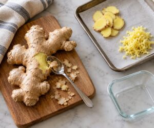 how to peel ginger and store it