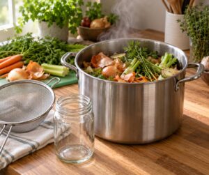how to make stock from kitchen scraps