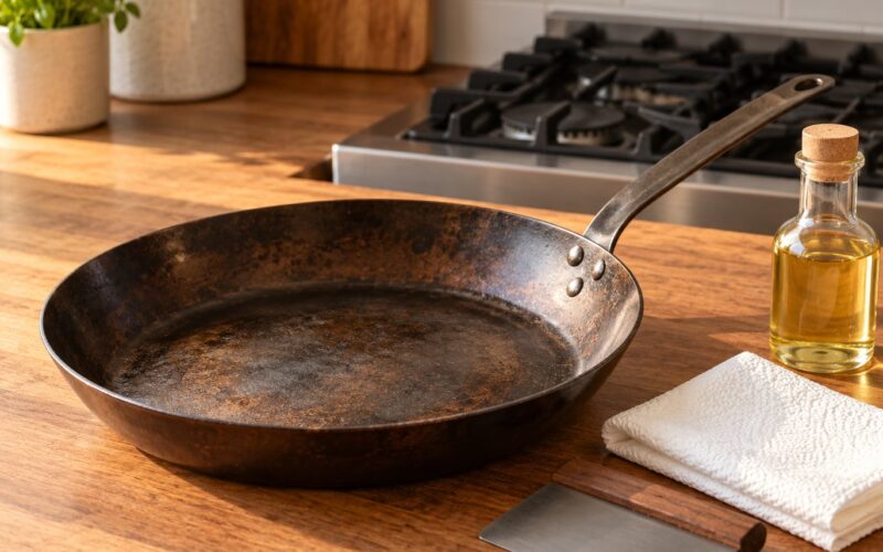 How to Clean a Carbon Steel Pan in 2026: No Rust, No Stickiness