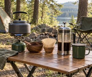 how to brew coffee while camping