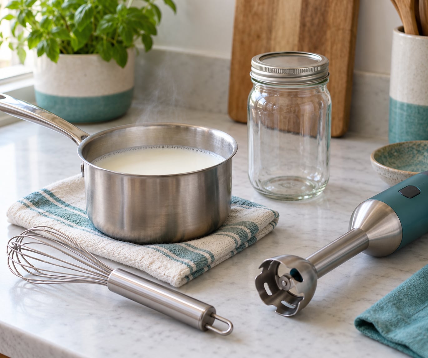 how to froth milk without an espresso machine