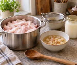 how to render leaf lard at home