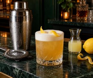 how to make a whiskey sour with egg white