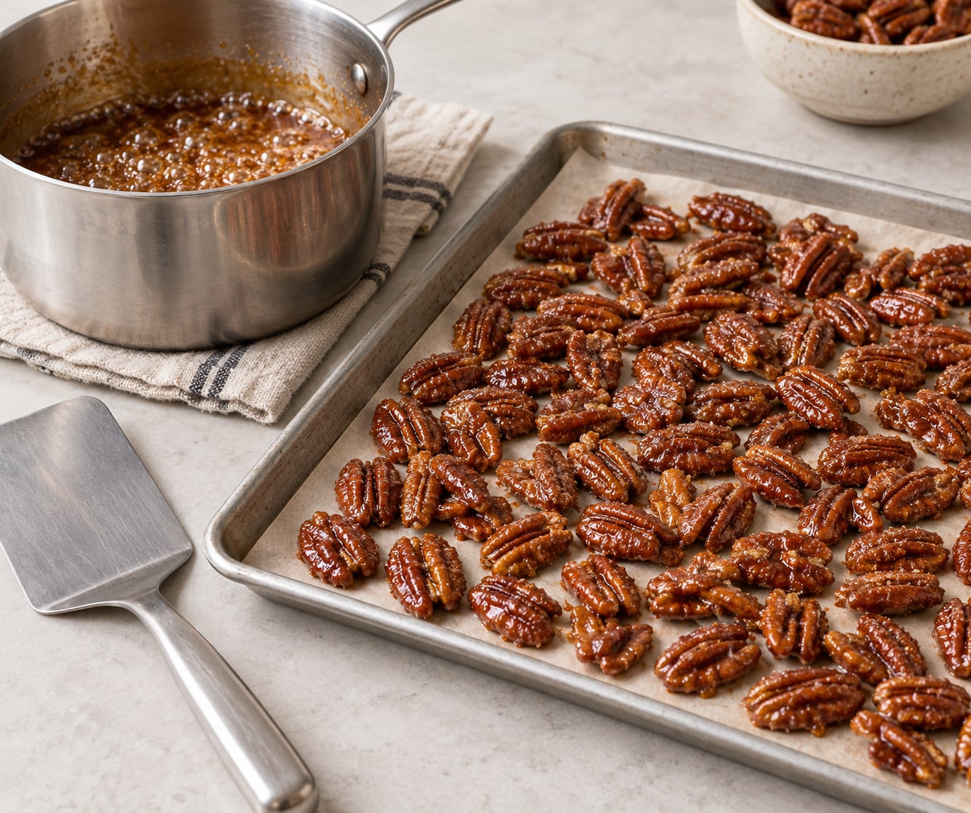 how to candy pecans at home