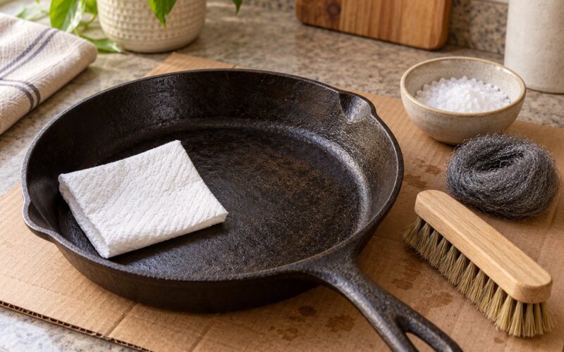 How to Strip and Reseason Rusty Cast Iron Without Damage (2026)