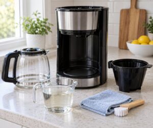 how to clean a coffee maker with vinegar