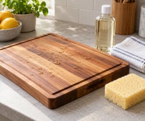 how to care for a wooden cutting board