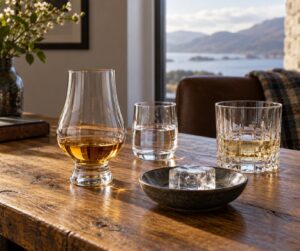 how to drink scotch neat or with water
