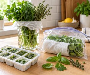 how to store fresh herbs so they last