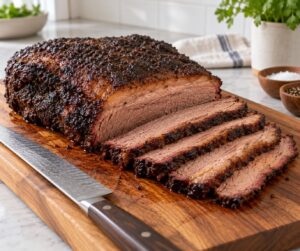 how to slice brisket against the grain