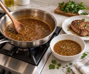 how to make a pan sauce in five minutes