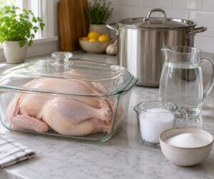 how to brine a chicken for juicy meat