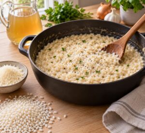 how to make risotto without stirring constantly