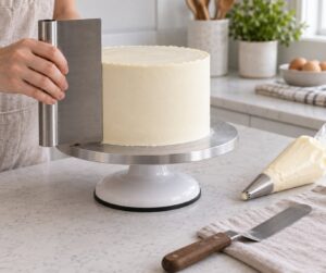 how to frost a cake smoothly at home