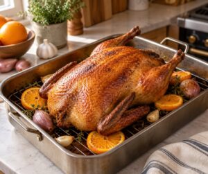 how to cook a whole duck in the oven