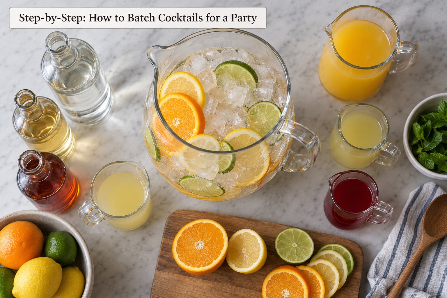 Step-by-Step: How to Batch Cocktails for a Party