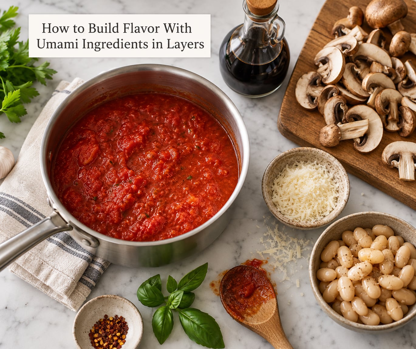 How to Build Flavor With Umami Ingredients in Layers