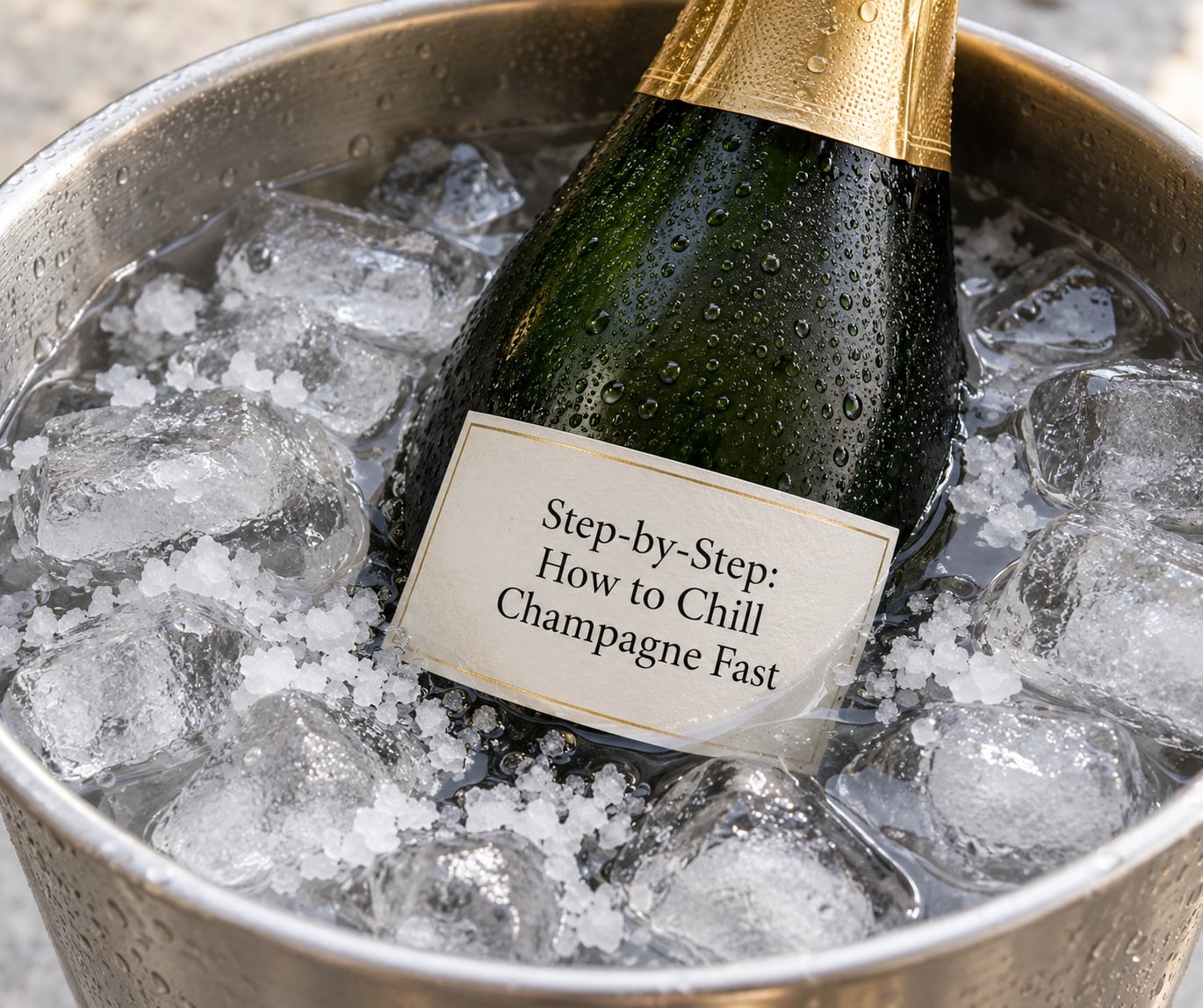 Step-by-Step: How to Chill Champagne Fast