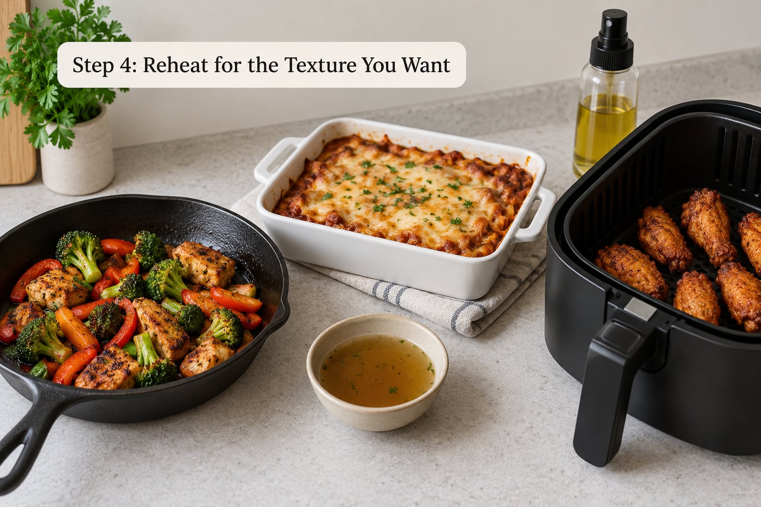 Step 4: Reheat for the Texture You Want