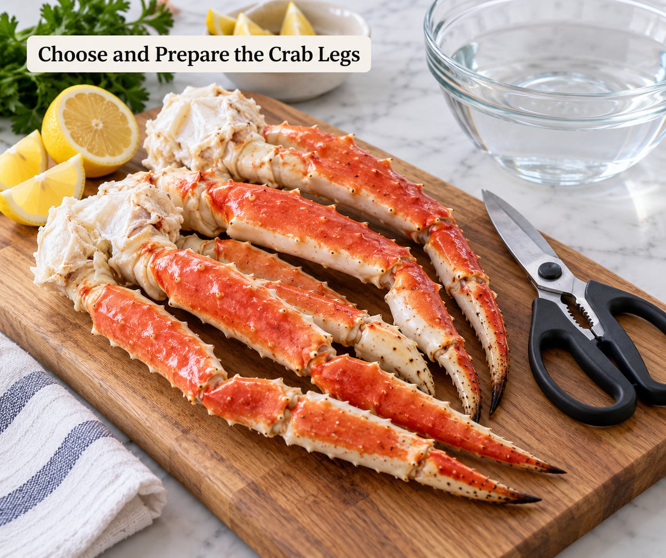 Choose and Prepare the Crab Legs
