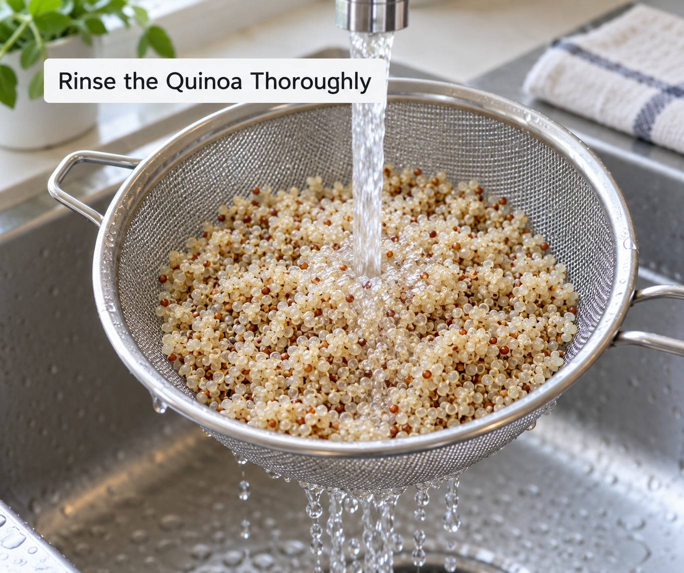 Rinse the Quinoa Thoroughly