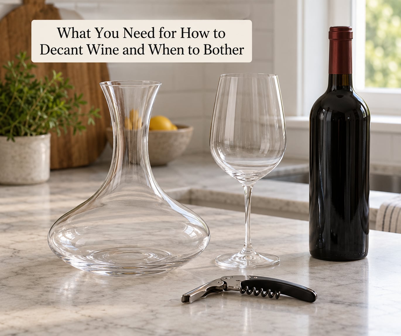 What You Need for How to Decant Wine and When to Bother