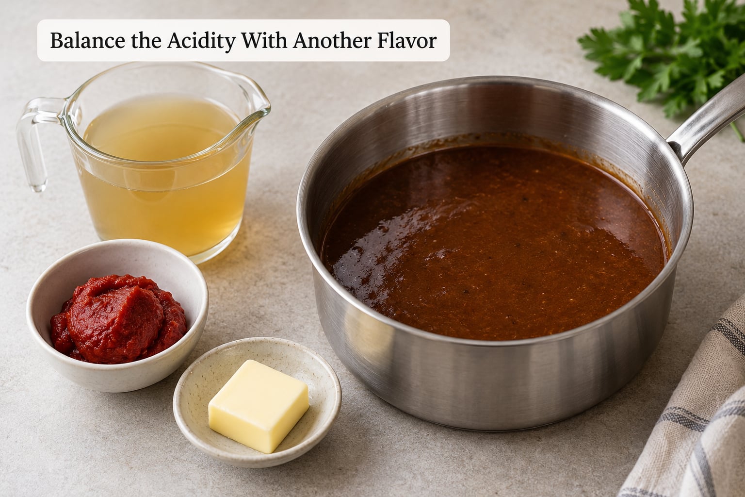 Balance the Acidity With Another Flavor