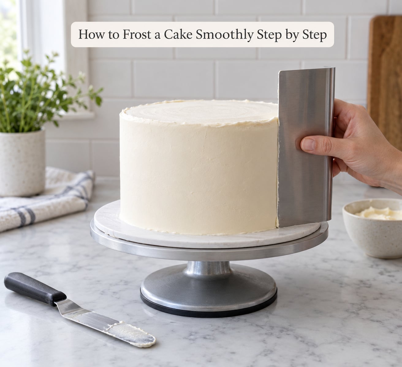How to Frost a Cake Smoothly Step by Step