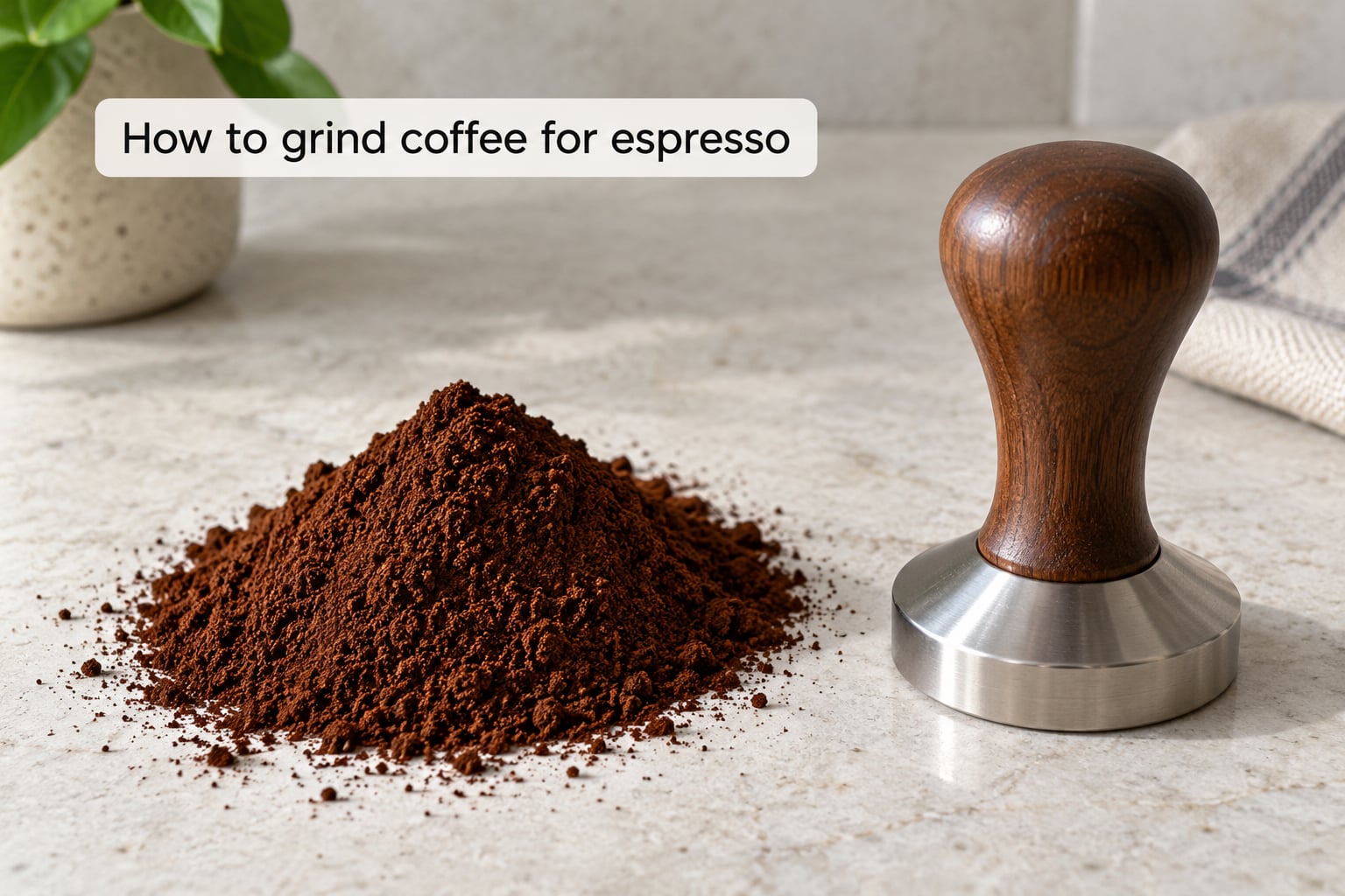 How to grind coffee for espresso