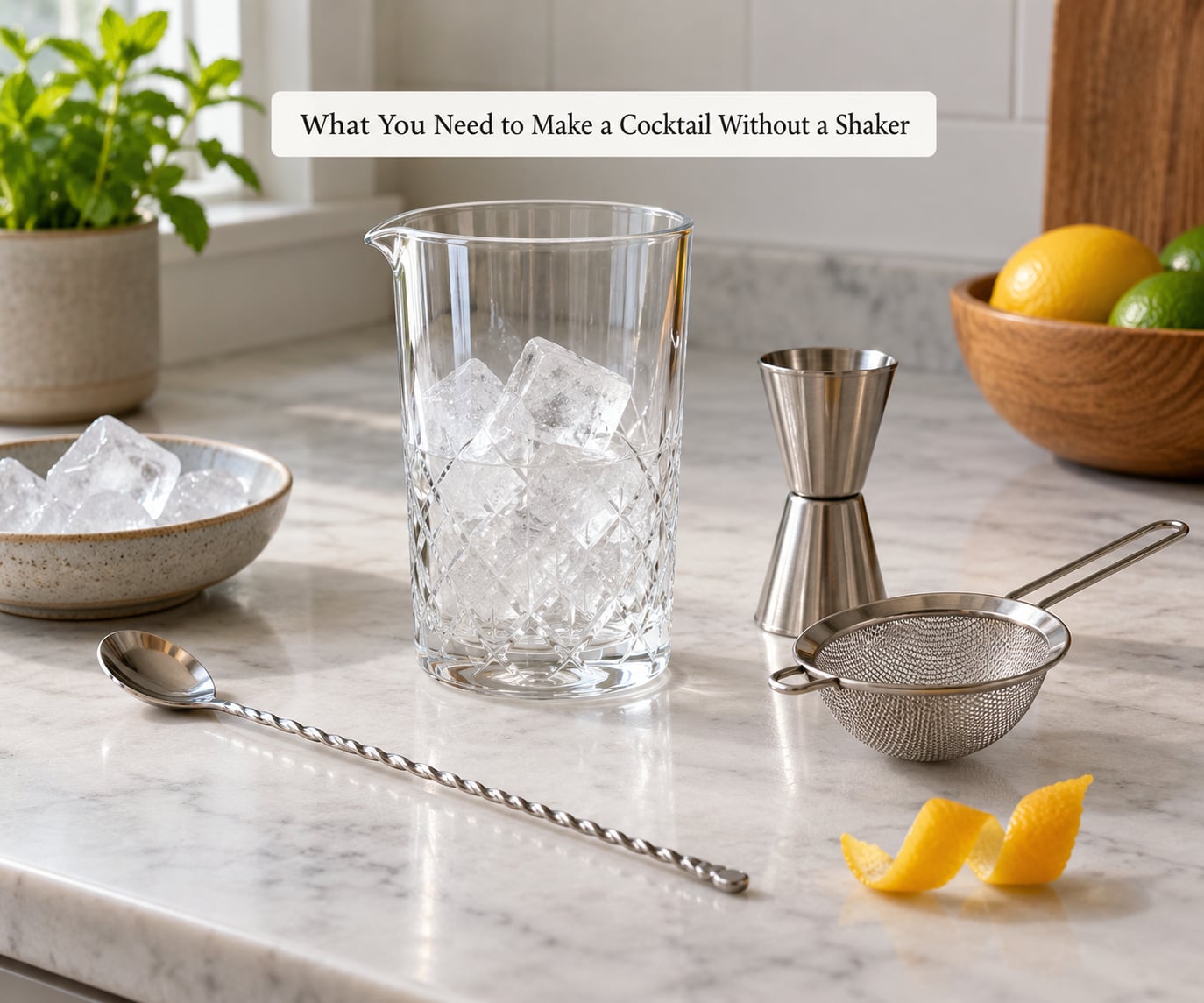 What You Need to Make a Cocktail Without a Shaker