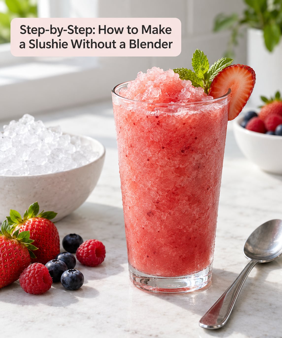Step-by-Step: How to Make a Slushie Without a Blender
