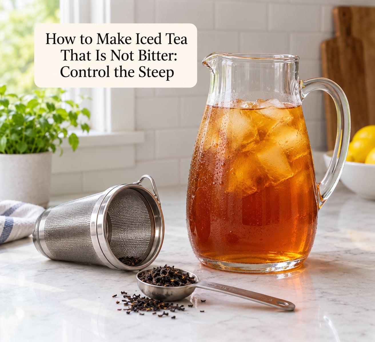 How to Make Iced Tea That Is Not Bitter: Control the Steep