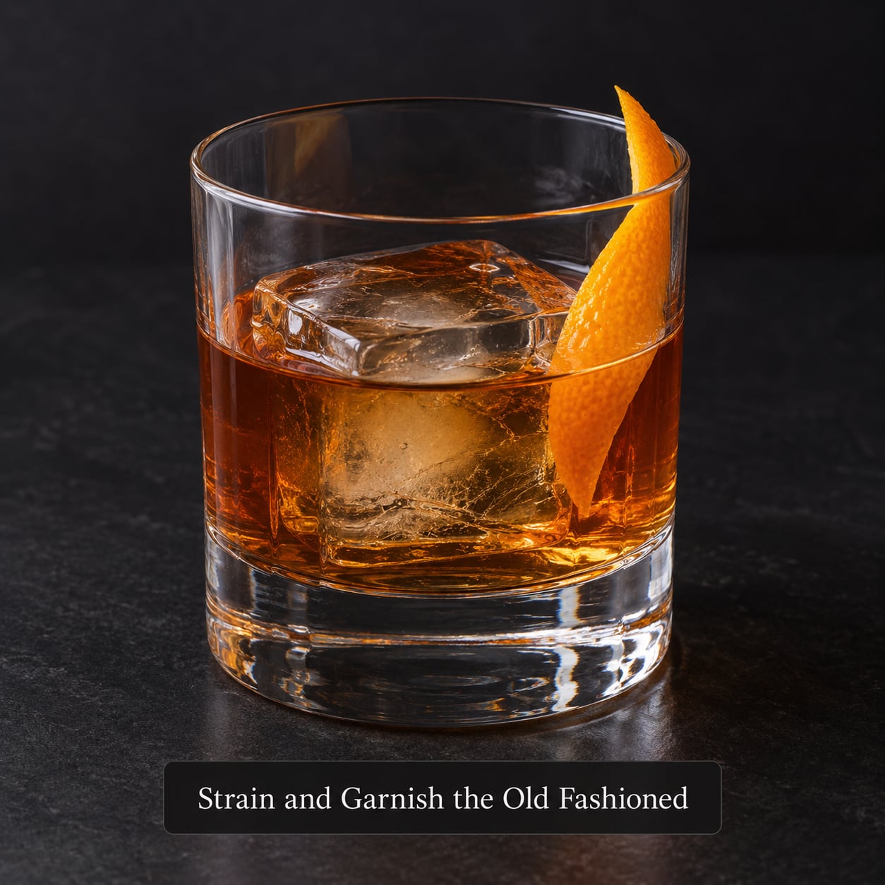 Strain and Garnish the Old Fashioned