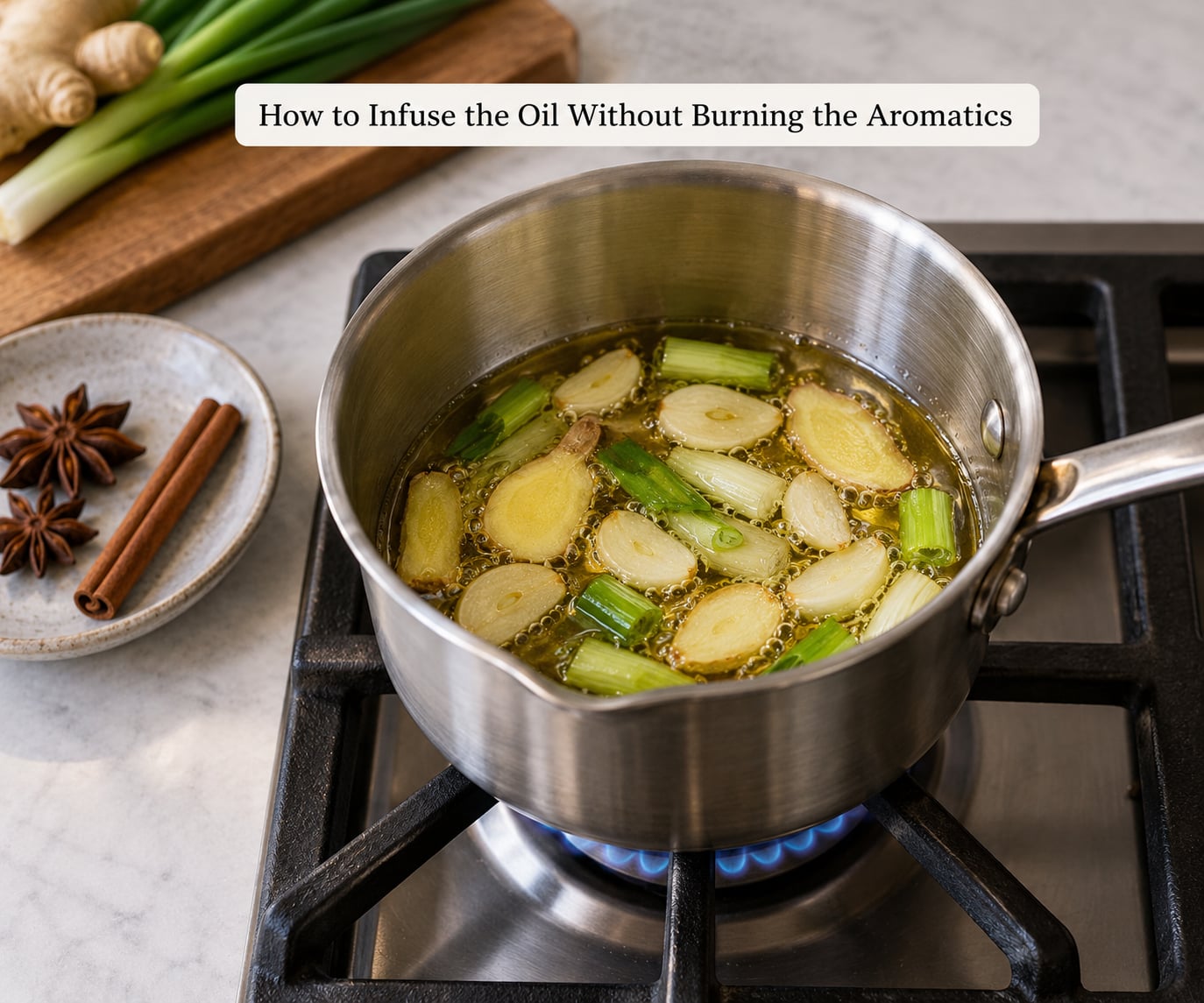 How to Infuse the Oil Without Burning the Aromatics