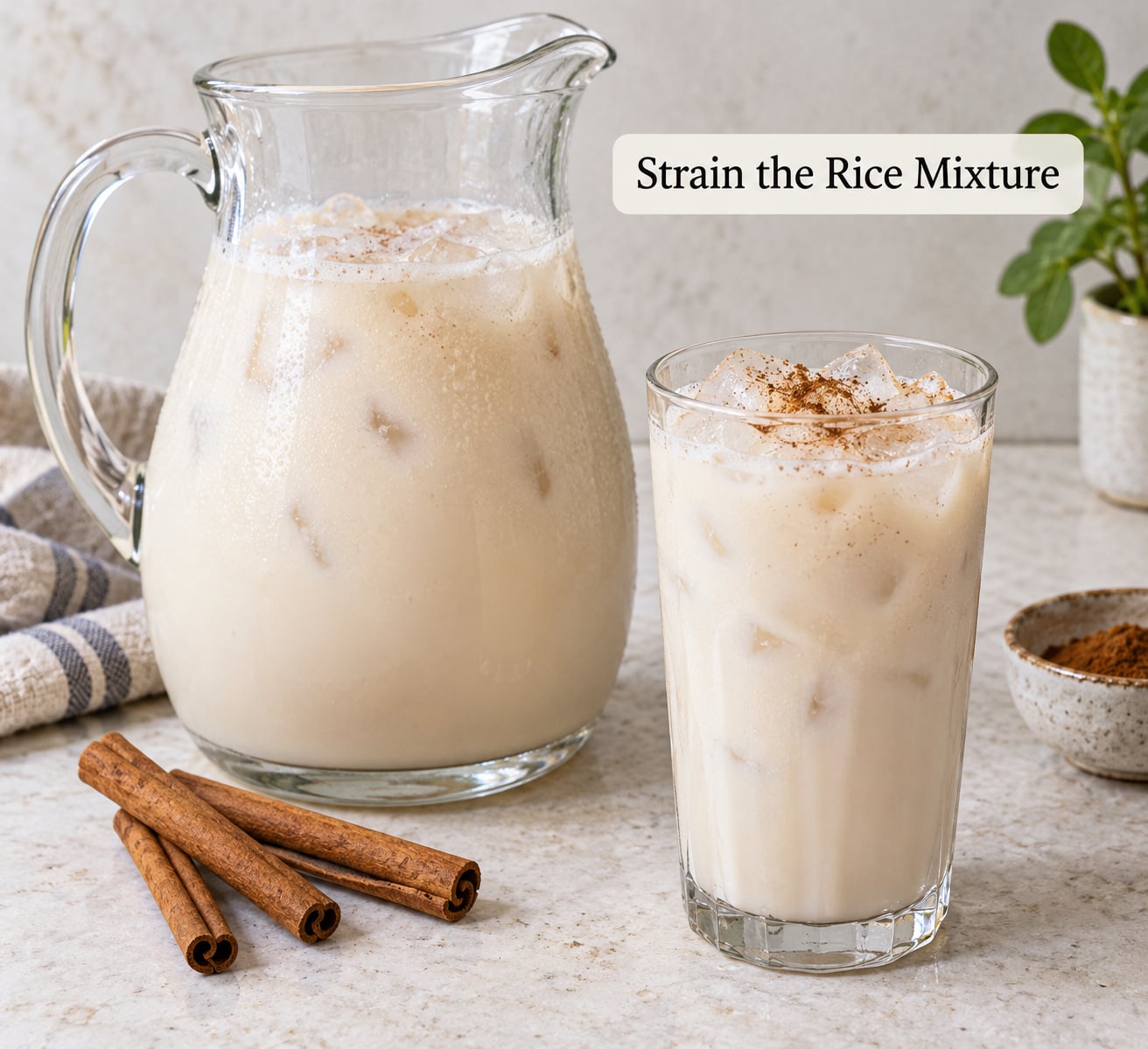 Strain the Rice Mixture