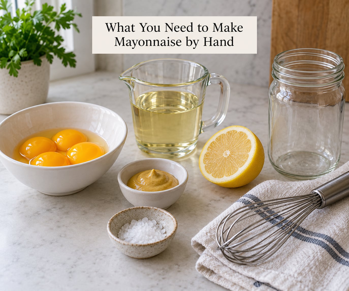 What You Need to Make Mayonnaise by Hand