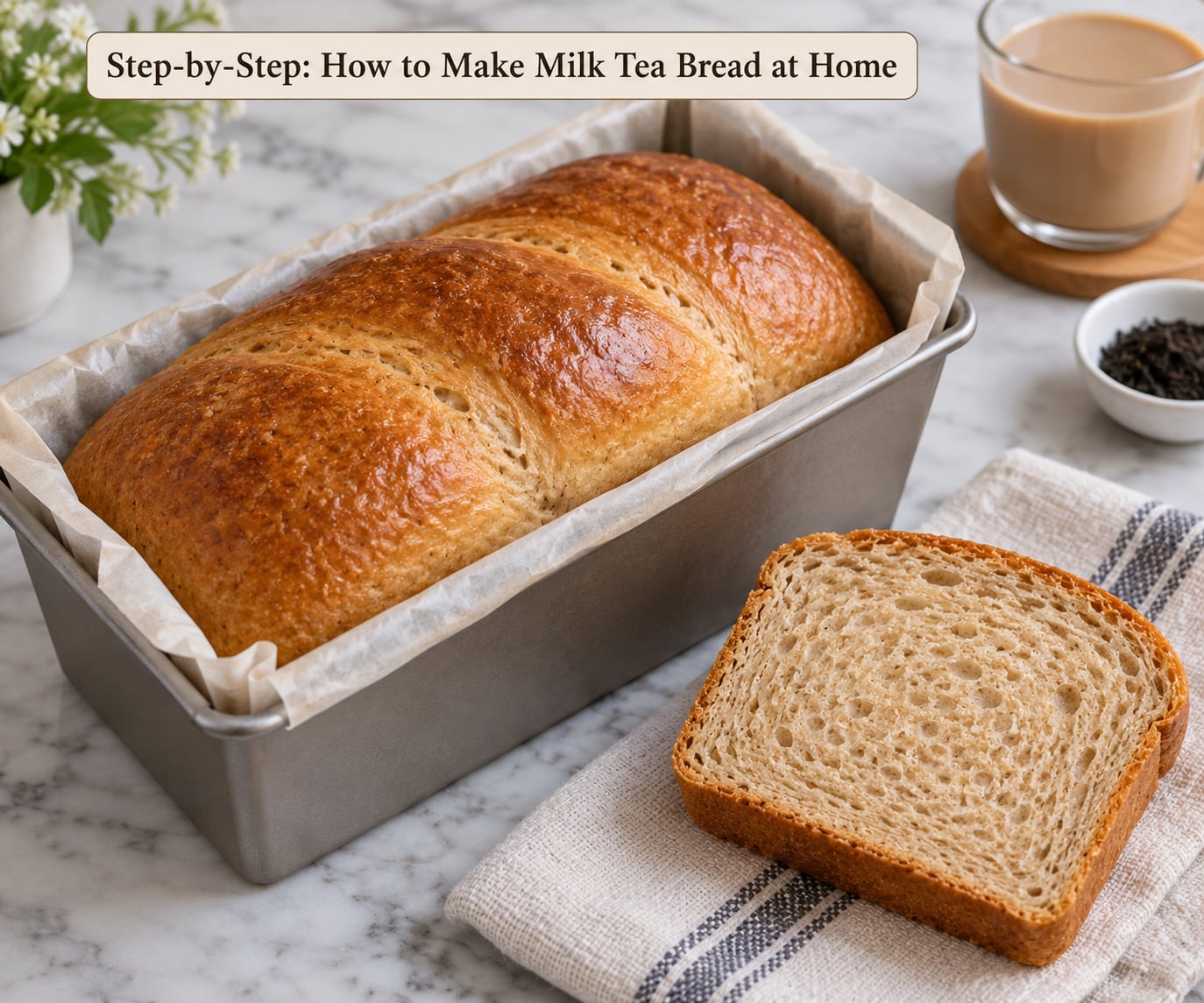 Step-by-Step: How to Make Milk Tea Bread at Home