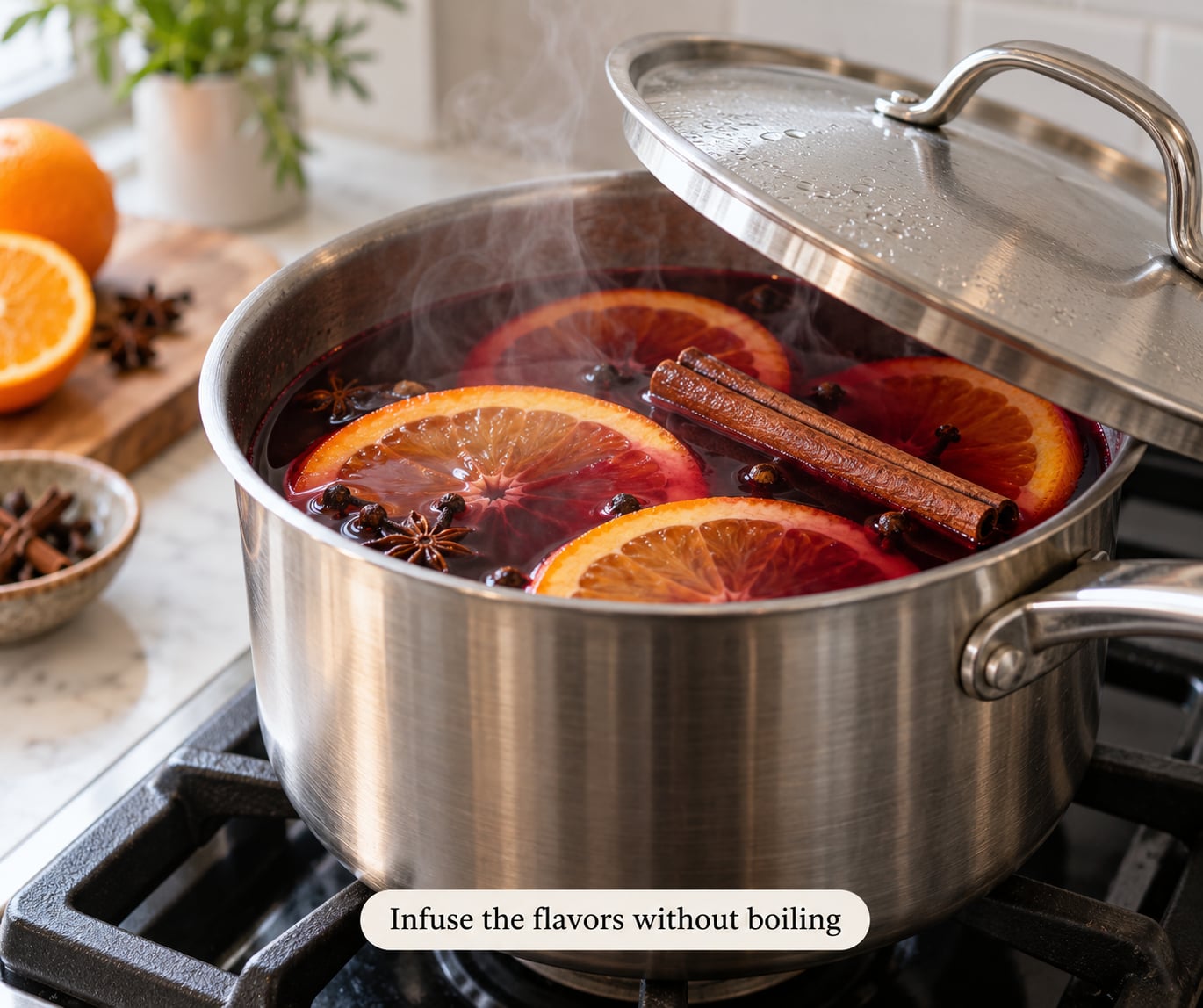 Infuse the flavors without boiling
