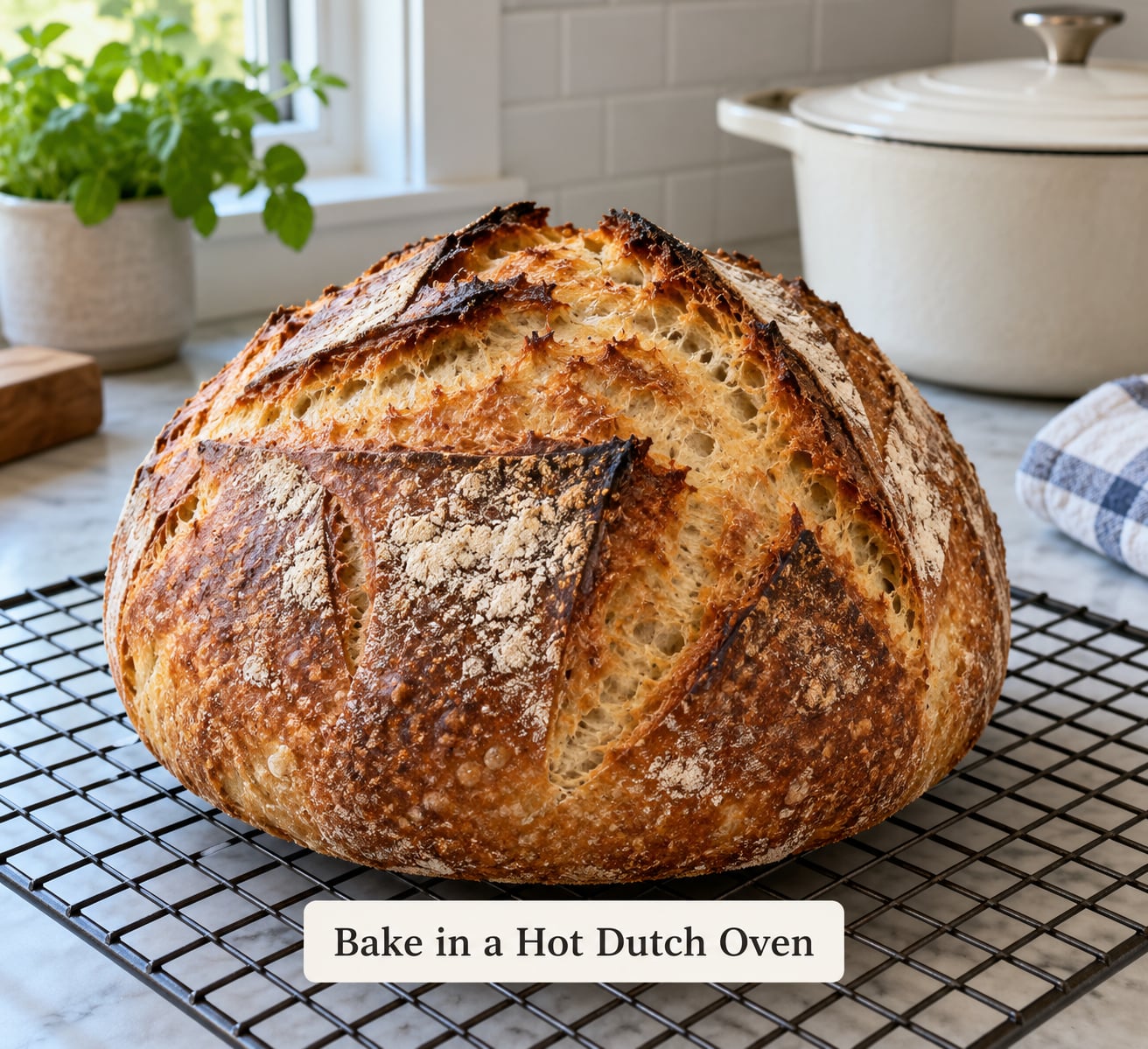 Bake in a Hot Dutch Oven