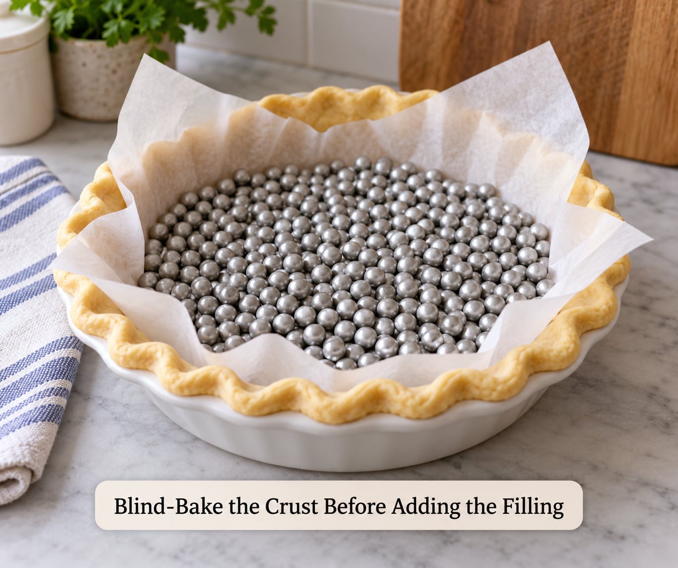 Blind-Bake the Crust Before Adding the Filling