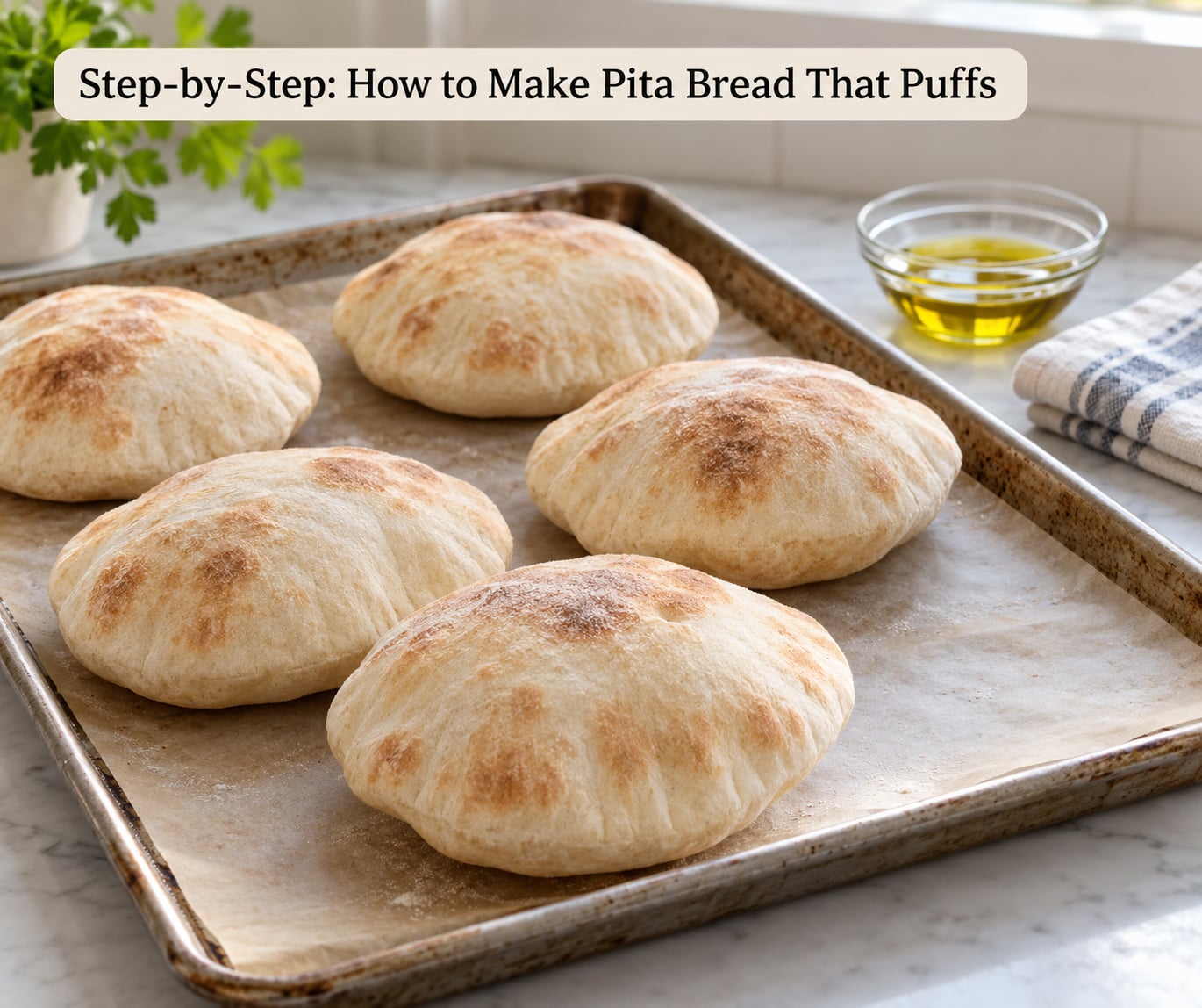 Step-by-Step: How to Make Pita Bread That Puffs