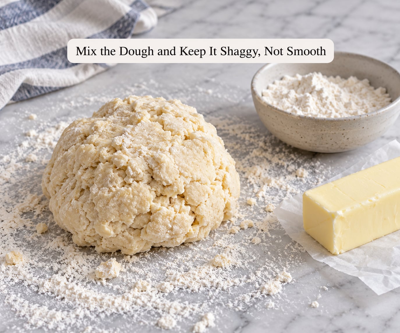 Mix the Dough and Keep It Shaggy, Not Smooth