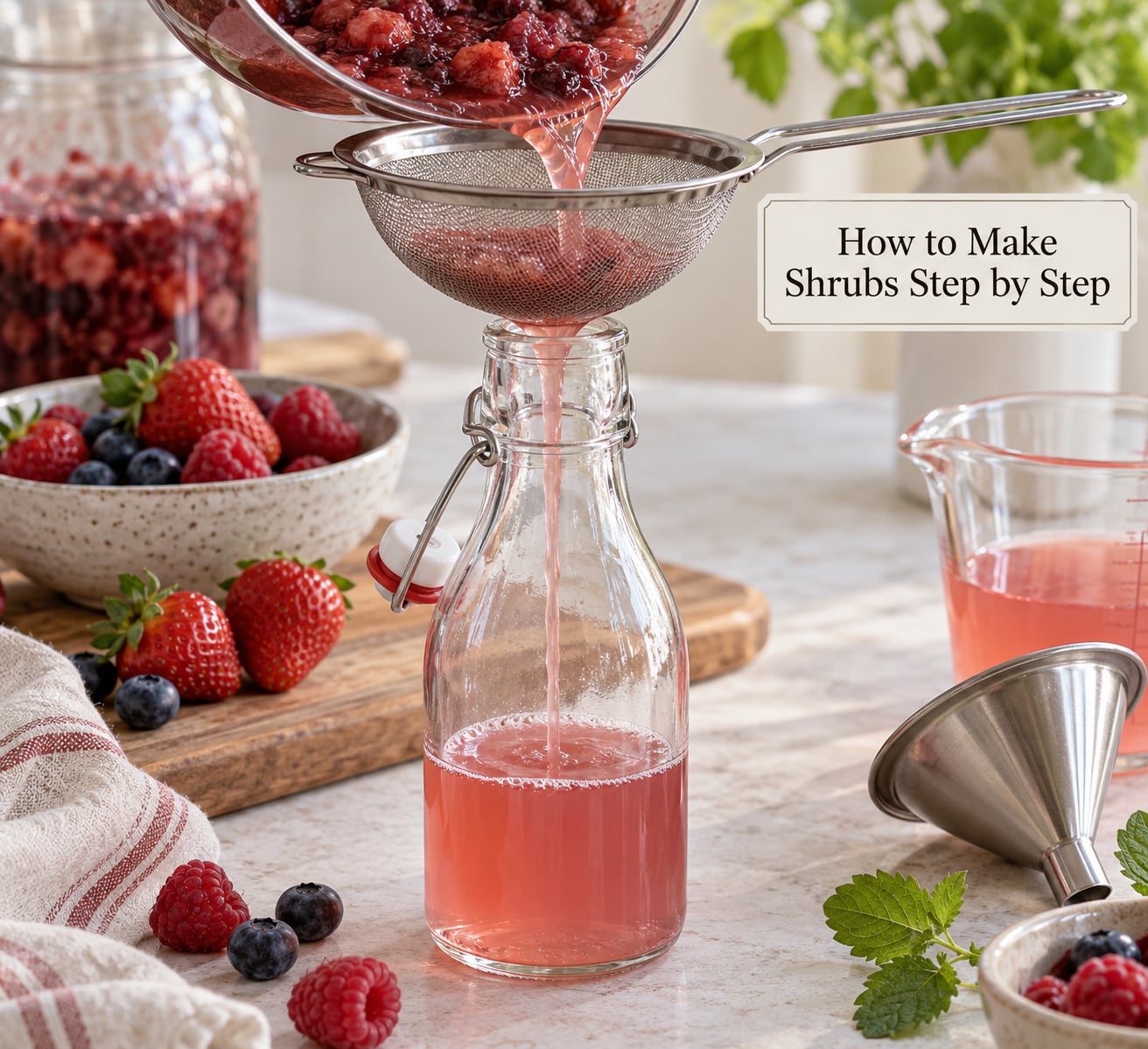 How to Make Shrubs Step by Step