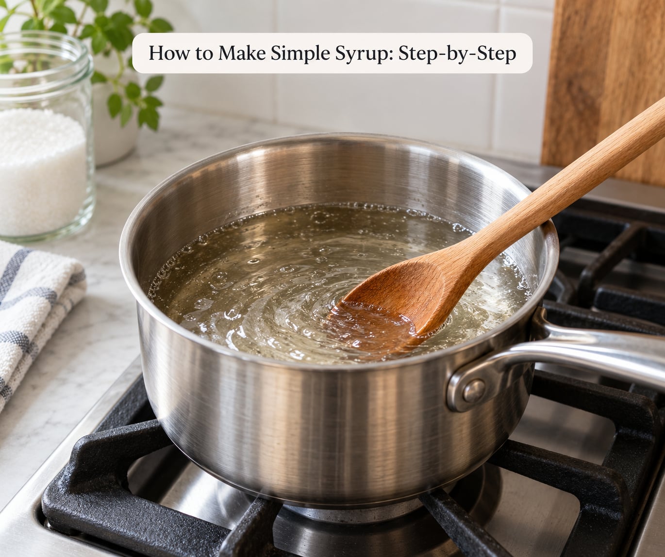 How to Make Simple Syrup: Step-by-Step