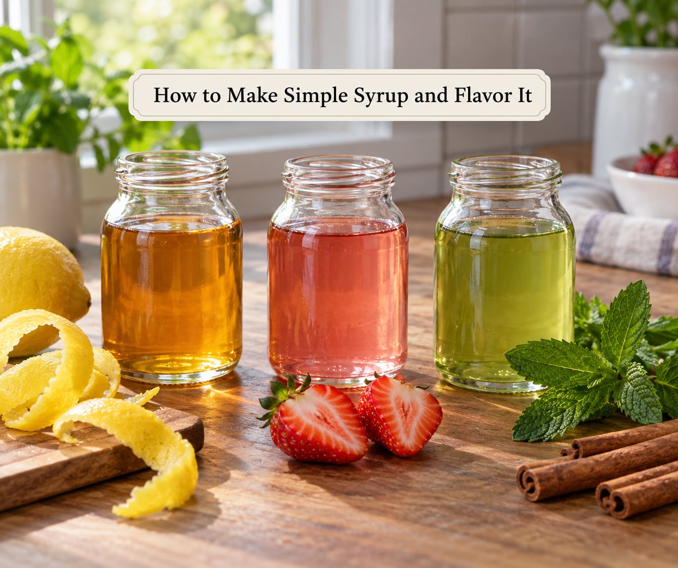 How to Make Simple Syrup and Flavor It