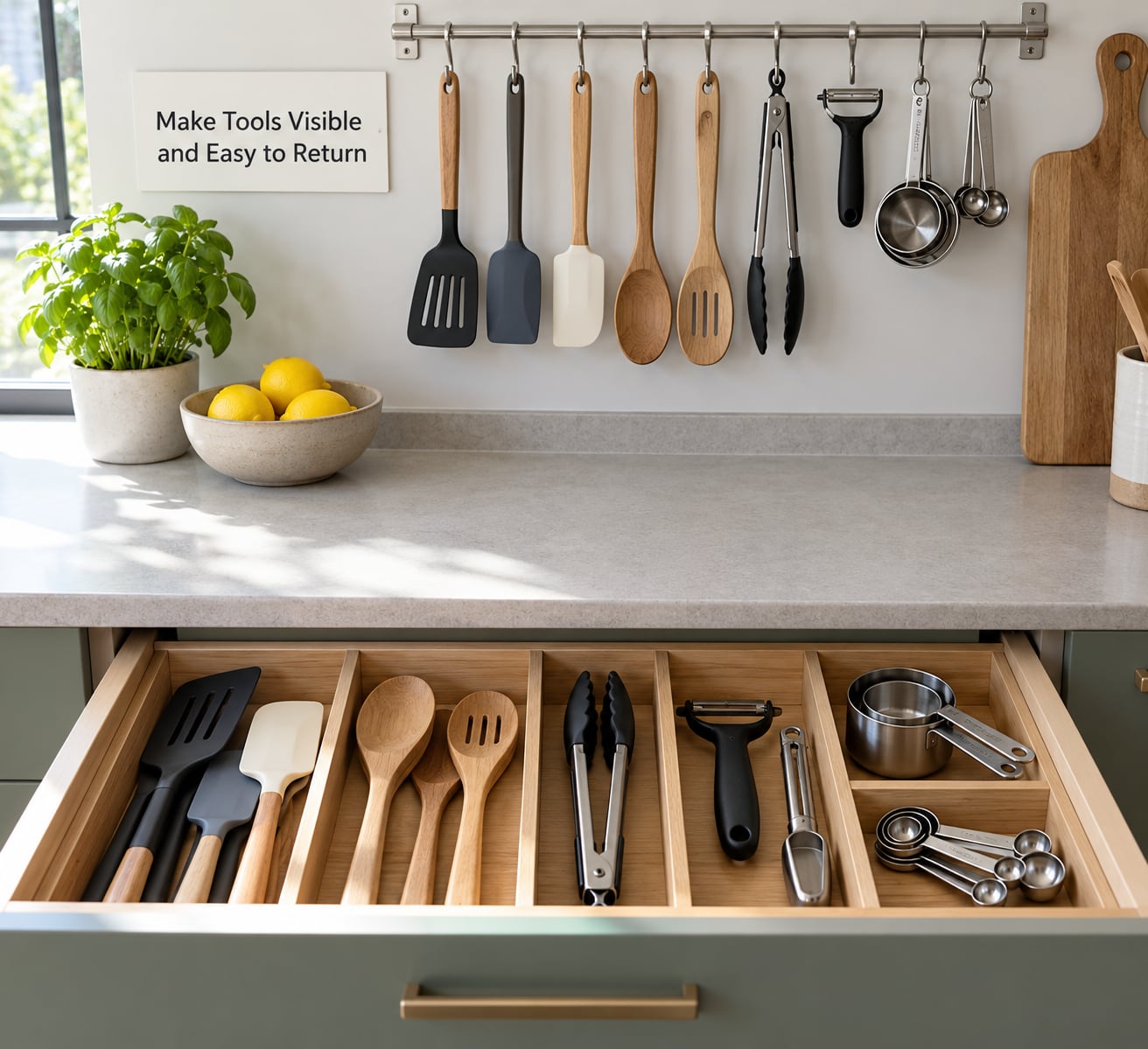 Make Tools Visible and Easy to Return